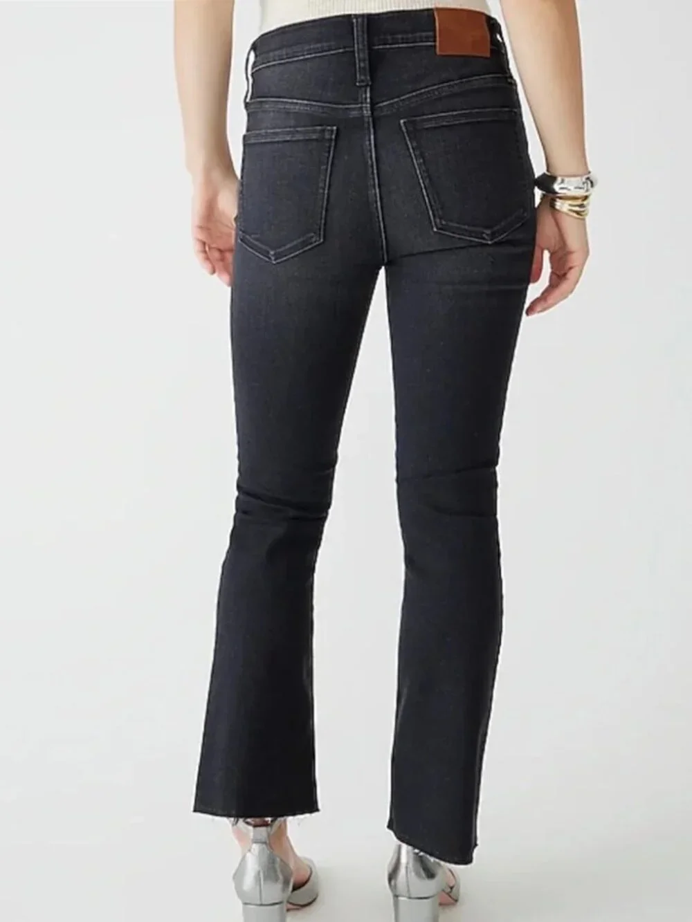 New J. Crew Demi Boot Crop Raw Hem Jeans Size 29P